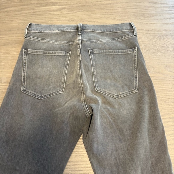 Banana Republic High-Rise Slim Button Fly Gray Jeans Sz 28 Minimalist Dark Denim - Picture 6 of 9
